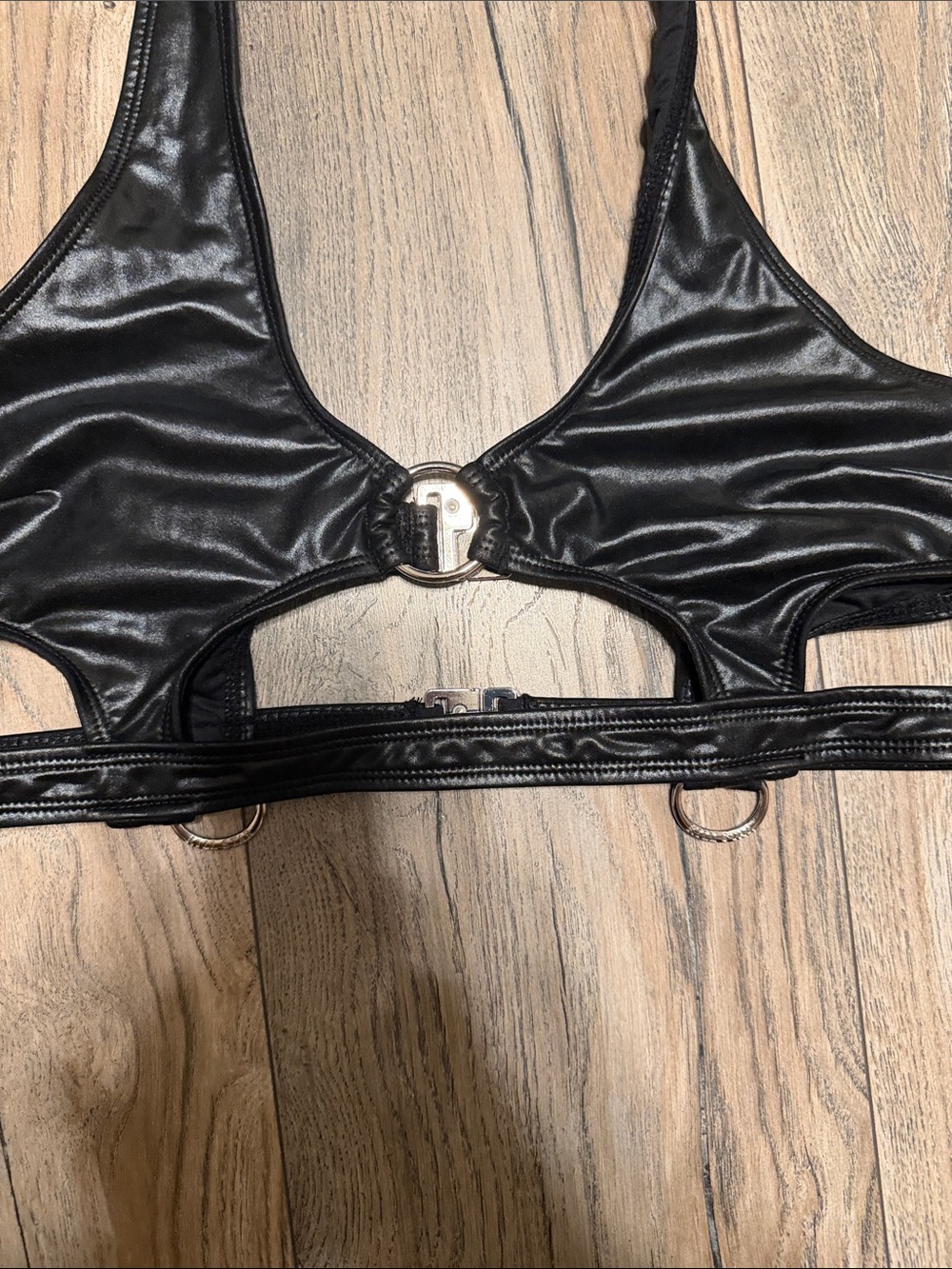 Killstar Black Halter Crop Top - Picture 3 of 5